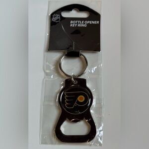 Philadelphia Flyers metal Bottle Opener Key Ring keychain NWT!
